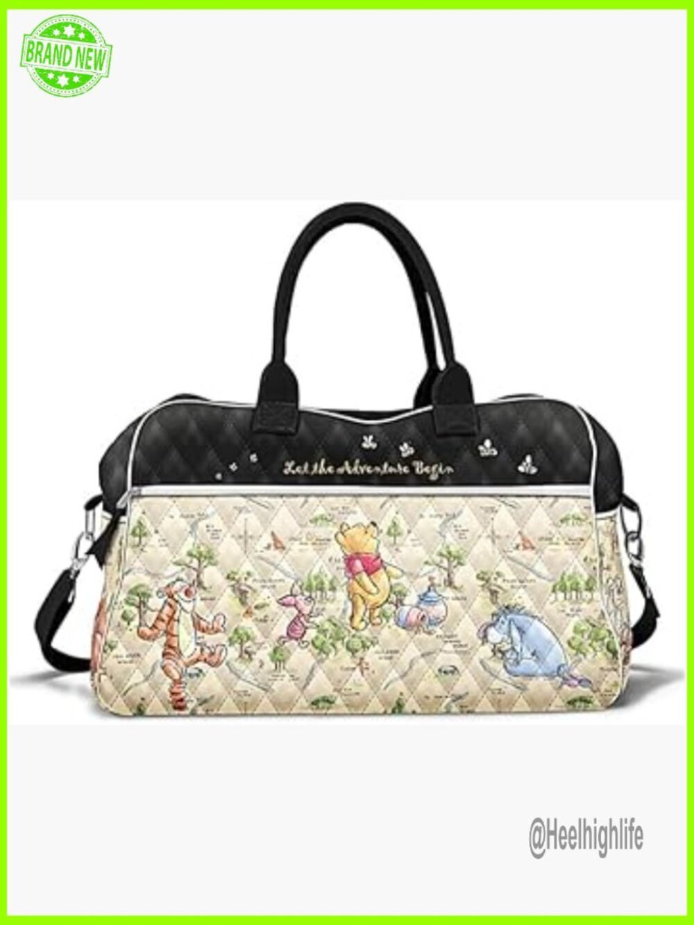 Winnie the Pooh Weekender Bag 18x9x12 Duffel Travel Luggage Disney